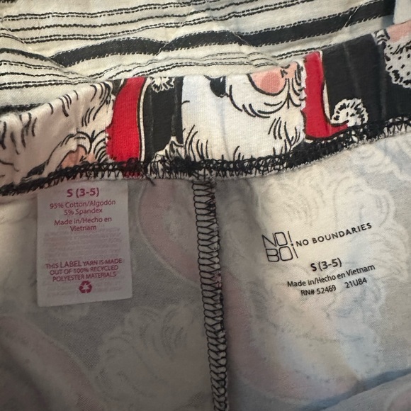 No Boundaries Festive Santa leggings - Black and White - Picture 2 of 2